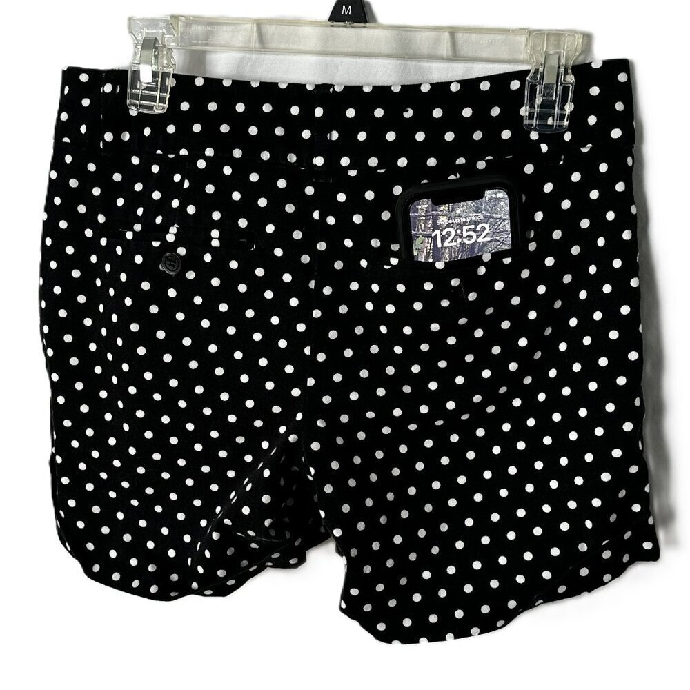 Black and White Polka Dot Dress Shorts Size 4 With Pockets - Picture 6 of 10